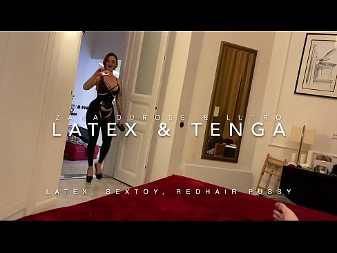 ❤️ Jaruma mai jajayen kaya sanye da rigar latex mai cin duri ❤❌  Jima'i ☑